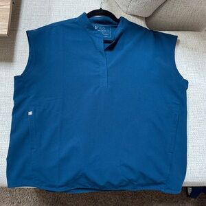 Rafaela Oversized Scrub Top - Deep Reef